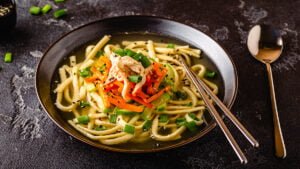 TraditionalKoreanchickensoupwithhomemadenoodles